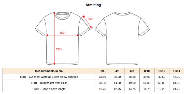 T-shirt kids - 100% katoen