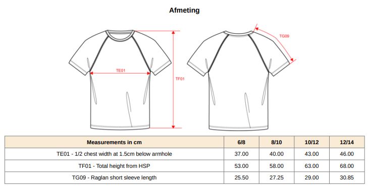 T-shirt kids - 100% polyester