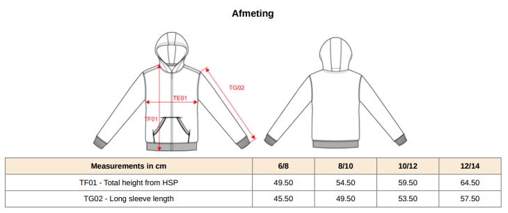 Hoodie met rits kids
