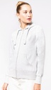 Hoodie met rits getailleerd