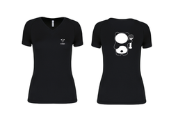 VC PANDA - T-shirt getailleerd V-hals - 100% polyester