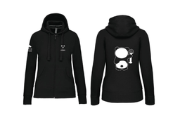 VC PANDA - Hoodie met rits getailleerd 